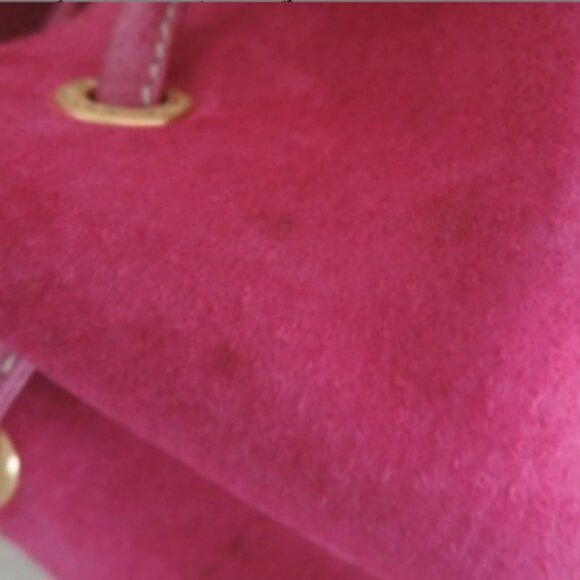 Gucci Suedeleather With Bamboo Top Handle Pink Suede Backpack - Picture 9 of 13